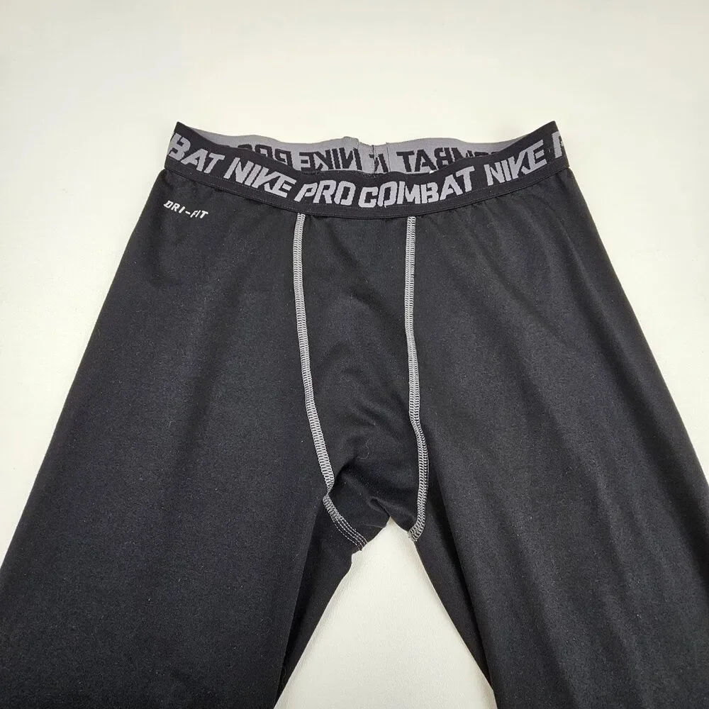Nike Pro Combat Dri-FIT Mens Large Compression Tights Black Base Layer Pants